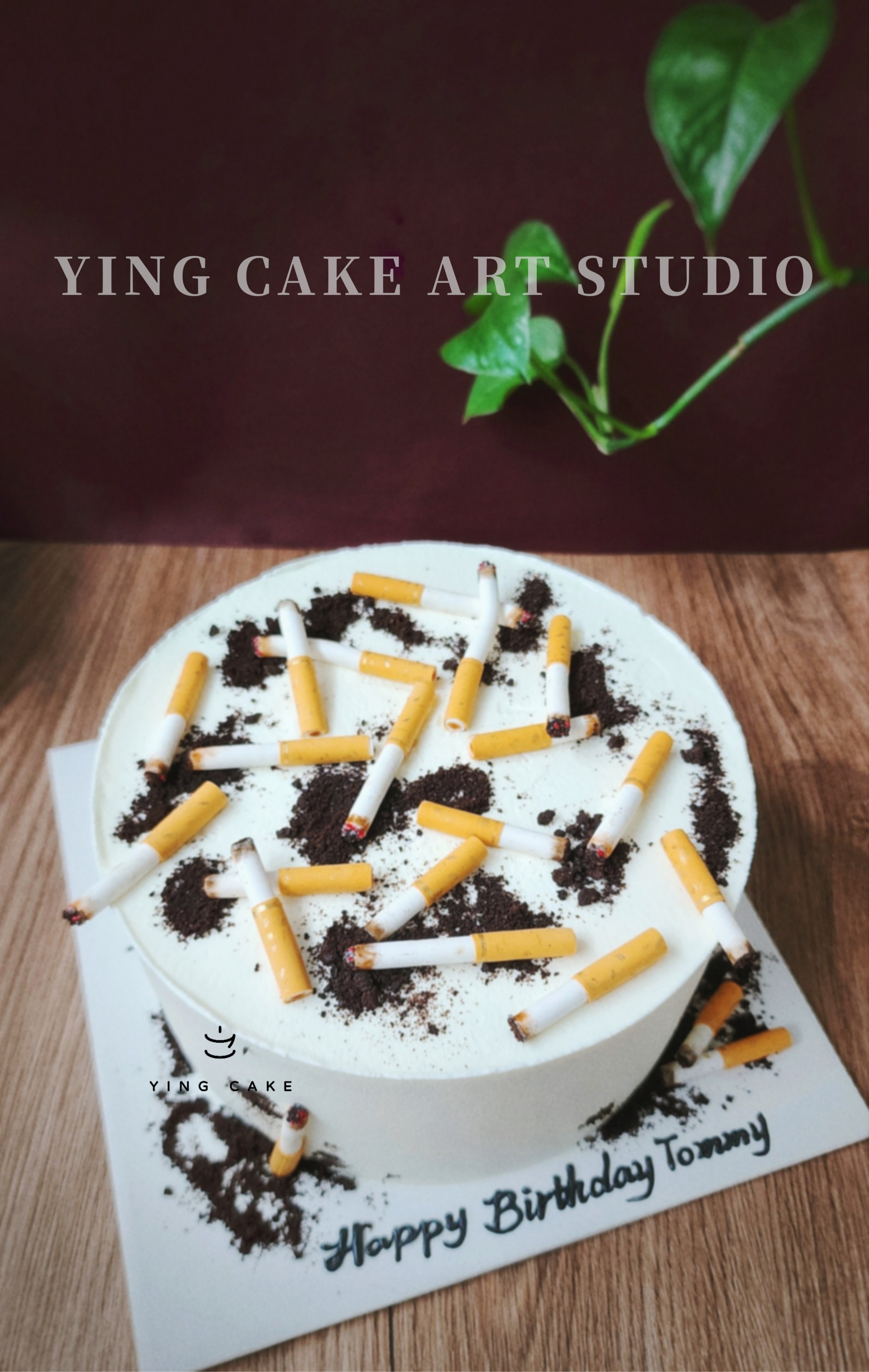 6”Quirky Cigarette Butt Cake